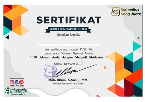 e-sertifikat seminar