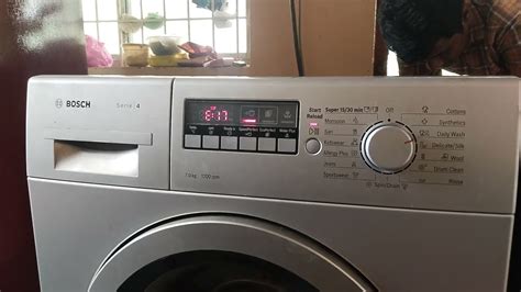 e17 error in bosch washing machine front loader