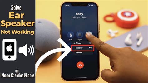 ear speaker not working on iphone 12