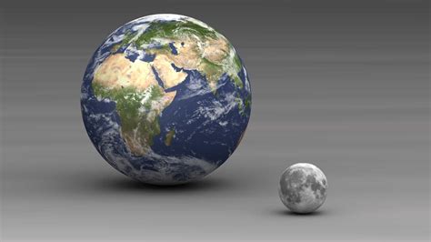 Comparison of Earth and Moon