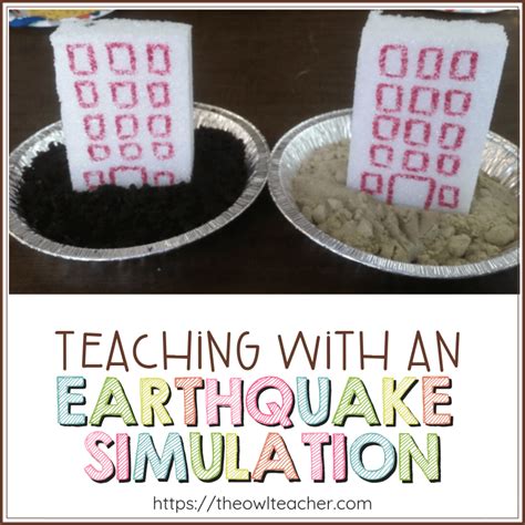 earthquake simulation activity for students
