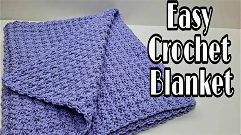 easy crochet blanket tutorial for beginners