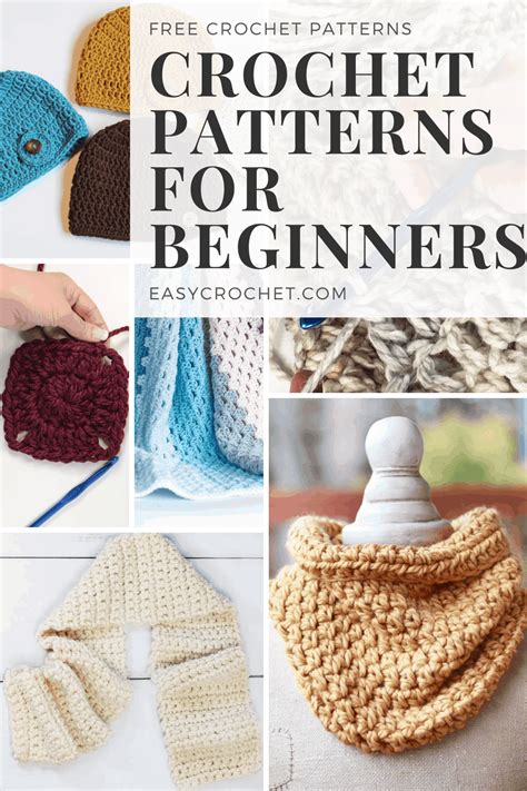 easy crochet patterns for beginners free