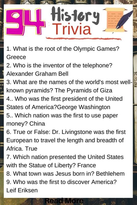easy history trivia questions and answers