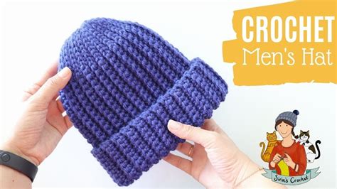 easy men's crochet hat tutorial