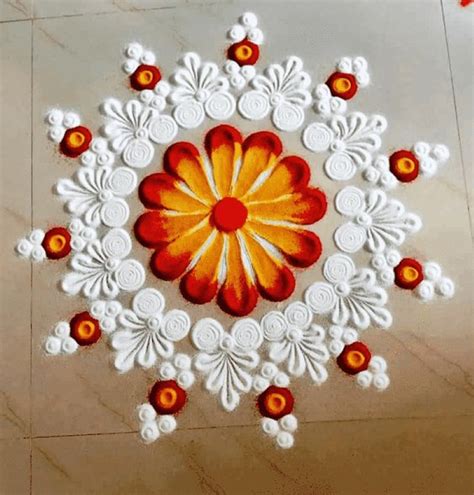 easy to make rangoli designs step by step