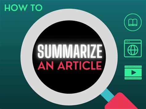 easy way to summarize an article
