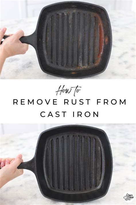 eating rust from cast iron