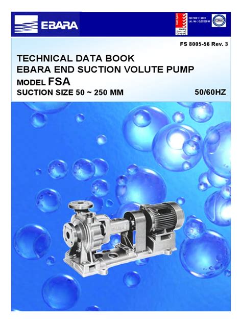 Ebara Pump Catalog