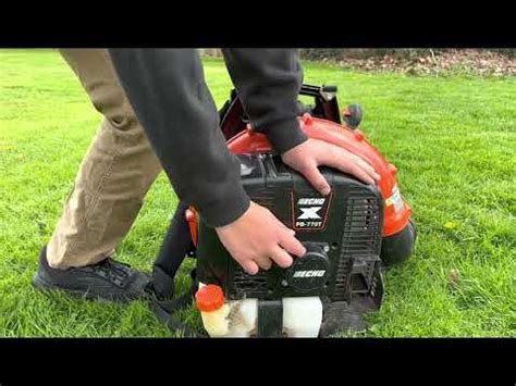 echo leaf blower starting instructions