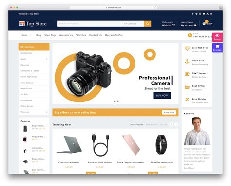 ecommerce theme for wordpress free with demo content