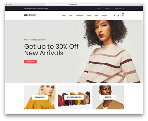 ecommerce website sample code