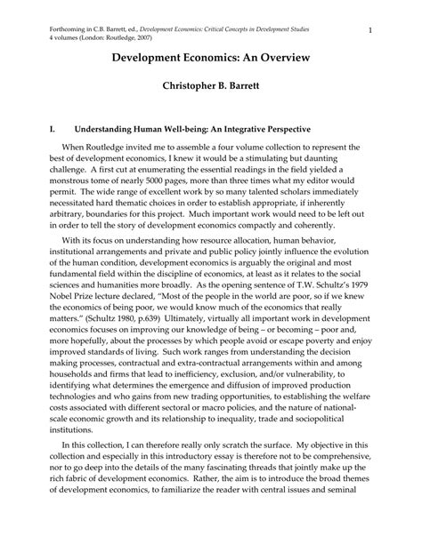 economic development examples pdf