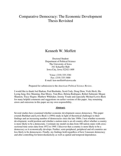 economic dissertation examples