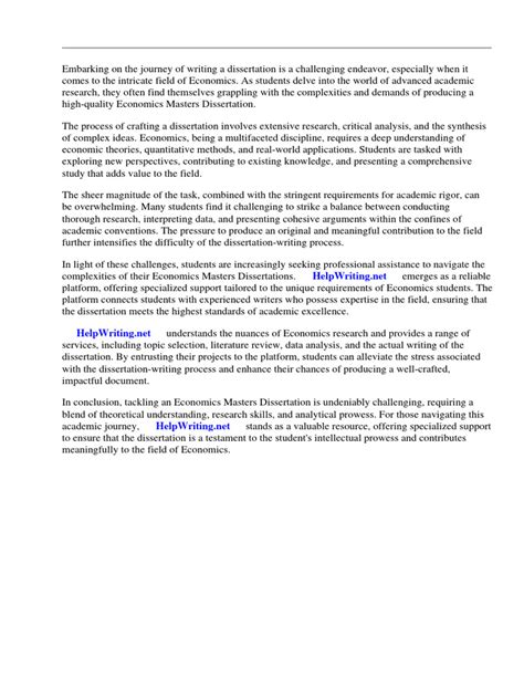 economics dissertation topics pdf