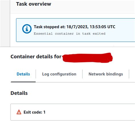 ecs task exit code 2