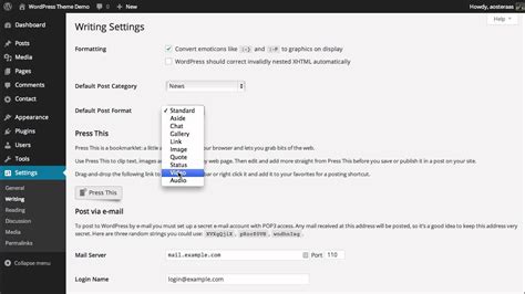 edit default post page wordpress
