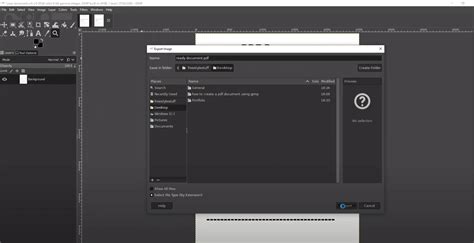edit pdf text in gimp