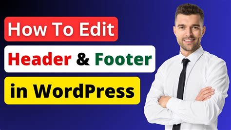 edit site header wordpress