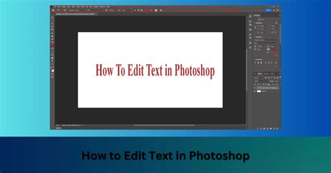 edit text of image in photoshop