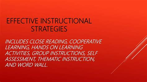 effective instructional techniques ppt