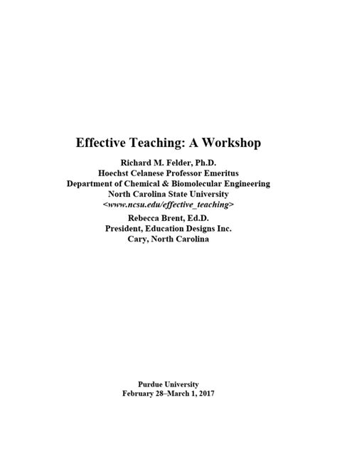 effective teaching methods pdf
