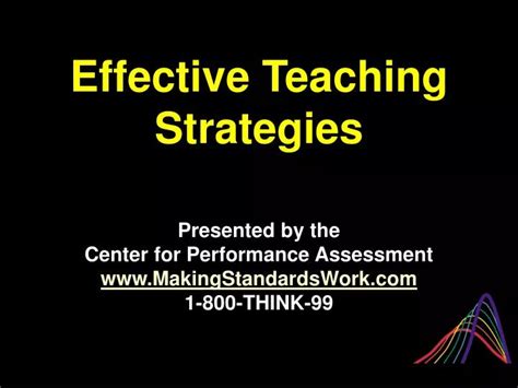 effective teaching methods ppt