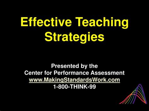 effective teaching strategies ppt