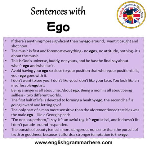 ego example sentence