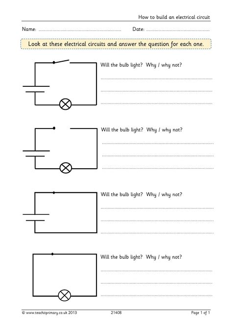 electrical circuits questions and answers pdf class 7