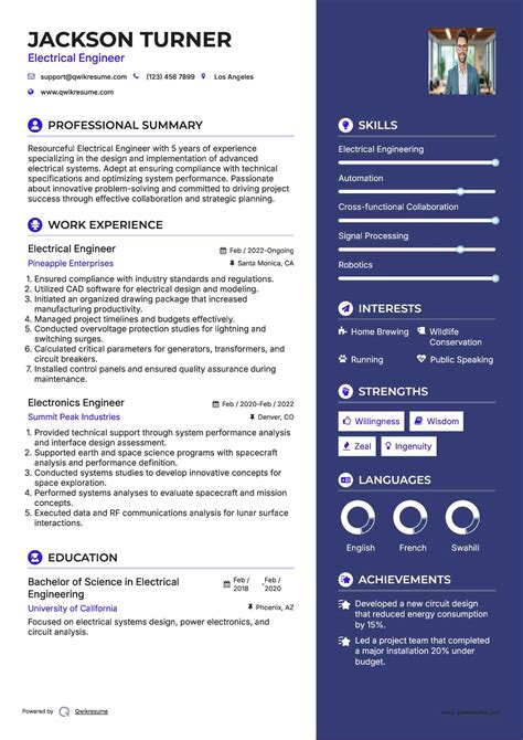 electrical engineer professional summary