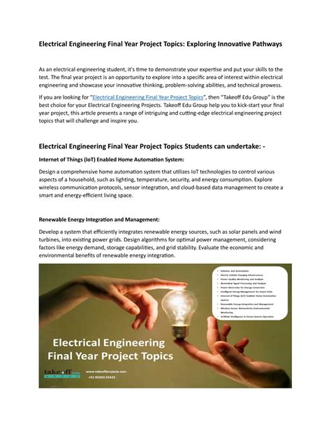 electrical engineering final year project ppt