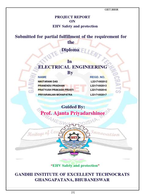 electrical engineering final year project report