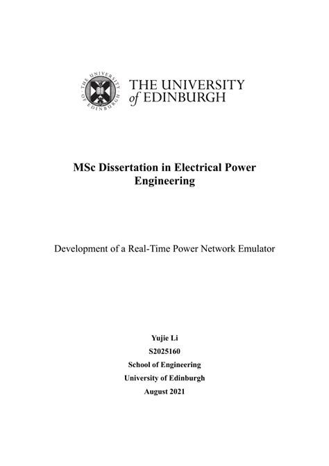 electrical engineering master's thesis examples