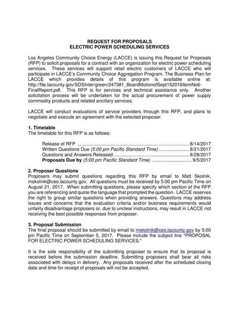 electrical project proposal sample pdf