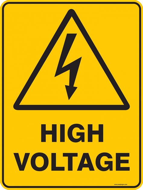 electrical warning sign high voltage