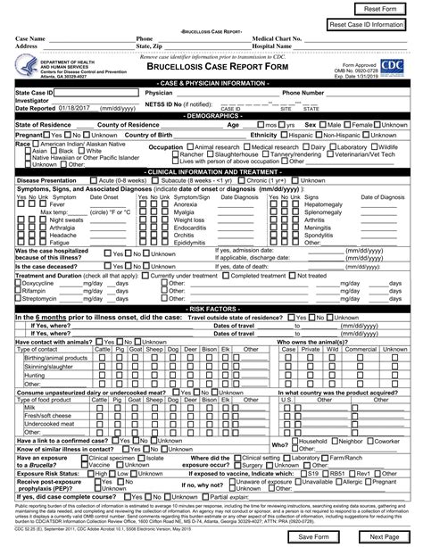 electronic case report form example