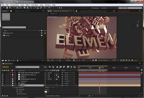 element 3d plugin for after effects