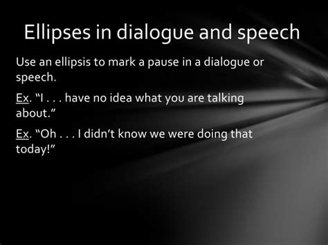 ellipses in dialogue examples