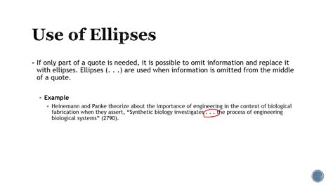 ellipses in mla format