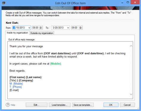 email auto reply examples no longer with company