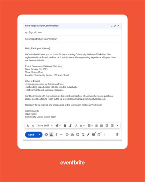 CGV email confirmation example