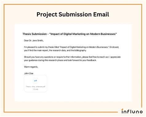 email for submitting requirements sample
