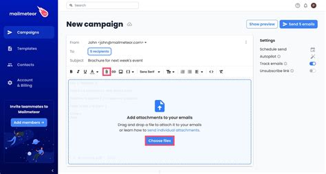 email mail merge with attachment