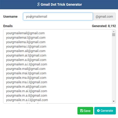 email name generator random for gmail