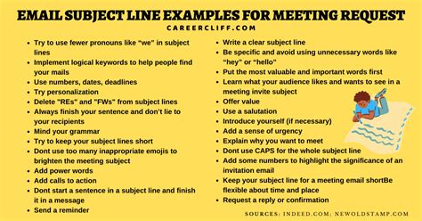 email subject line examples for request