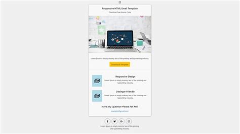 email template html css bootstrap