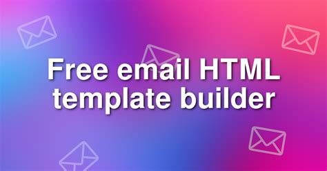 email template html generator free