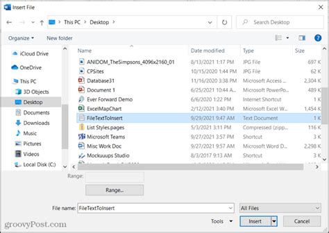 embed audio file in word document