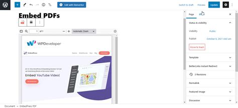 embed document in wordpress